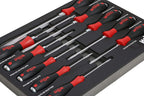 Wiha 53180 | 10 Piece Extra Heavy Duty SoftFinish Cushion Grip Screwdriver Tray Set