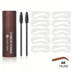 Eyebrow Stamp Stencils Kit, One Step Brows Powder Makeup