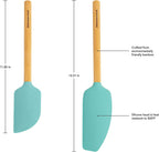KitchenAid Bamboo Spatula Set, 2-Piece, Aqua Sky 2