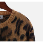 elegant leopard print pullovers