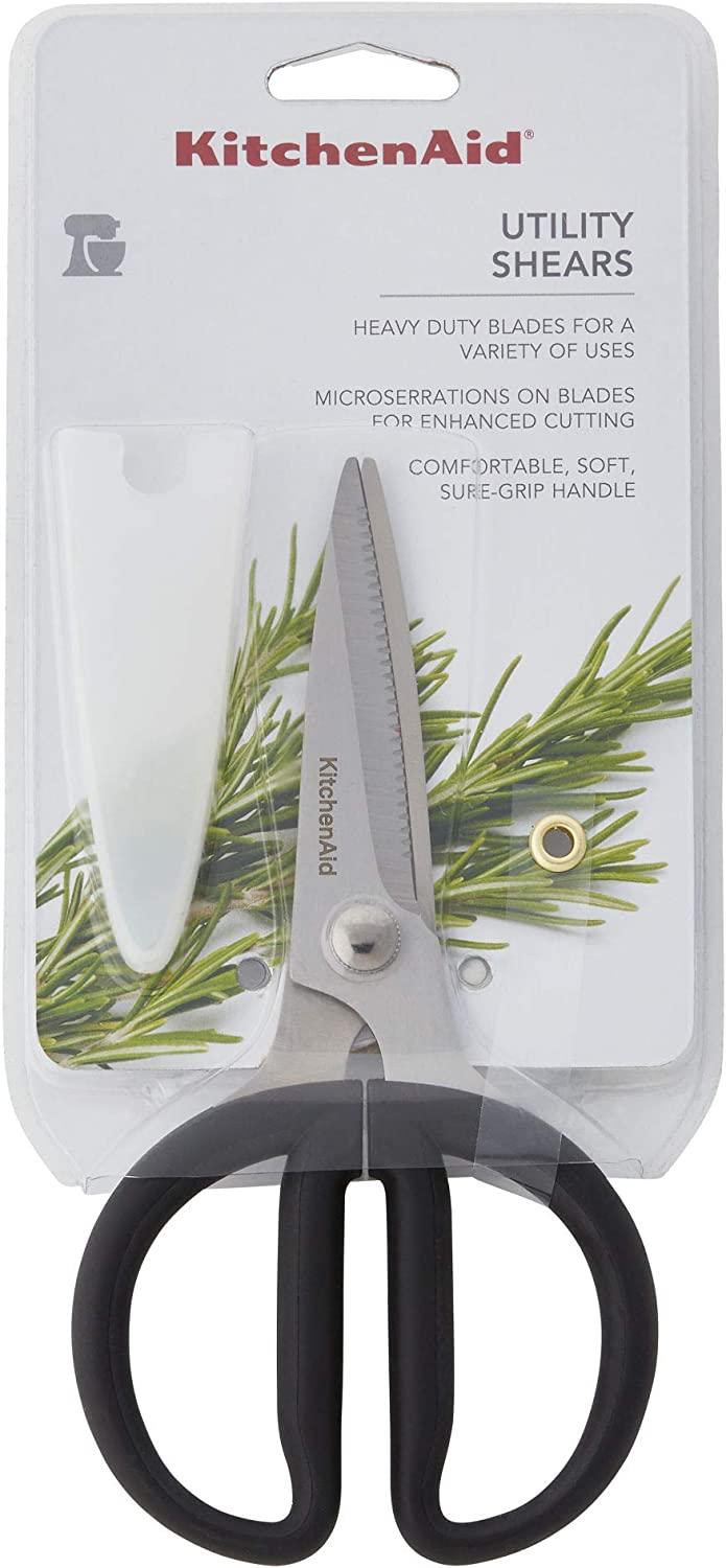 KitchenAid Universal Stainless Steel Shears, Small Utility, Black