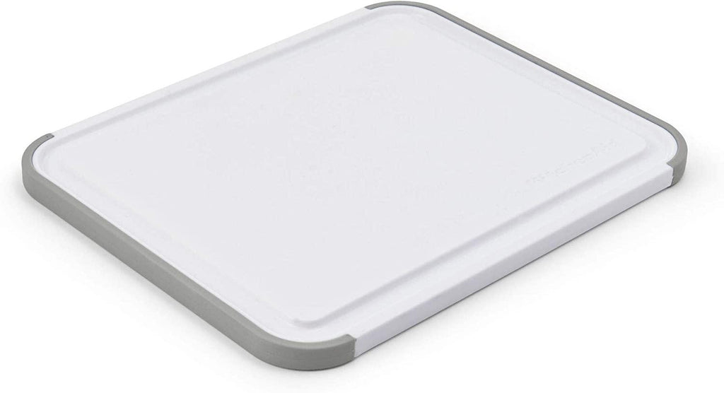 KitchenAid Classic Nonslip Plastic Cutting Board, 8x10-Inch, White