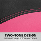 BDK UltraSleek Pink Seat Covers for Cars, Two-Tone Front with Matching Back Car Seat Cover, Made to Fit Most Auto Truck Van SUV, Interior Car Accessories, Full Set