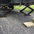 WEIZE Camper RV Trailer Stabilizer Leveling Scissor Jacks with Handle 24" 5000lbs Set of 4
