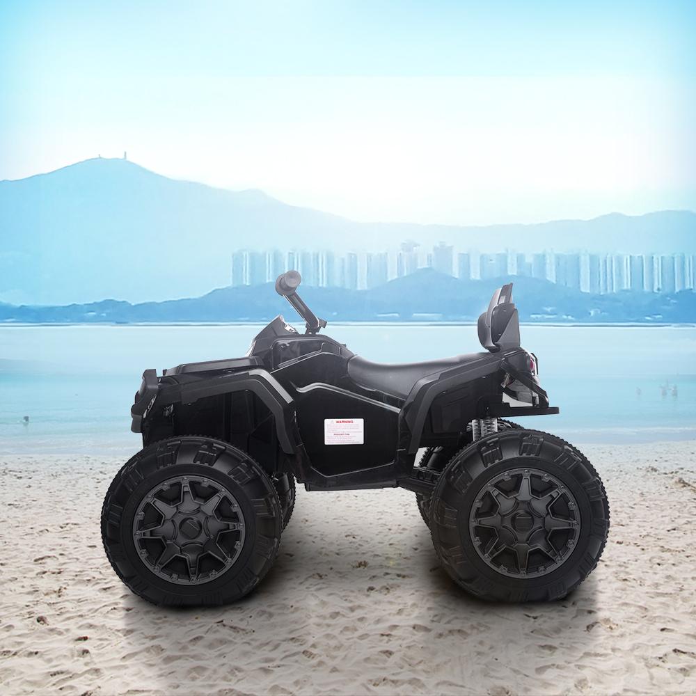 URHOMEPRO Kids Ride On ATV, 12V Battery Powered Kids Electric Cars, 4 Wheeler Quad with Headlights, MP3, USB, Volume Control, LarSeat, Electric Ride on Toys for Boys Girls, Two Speed Mode, Q11319