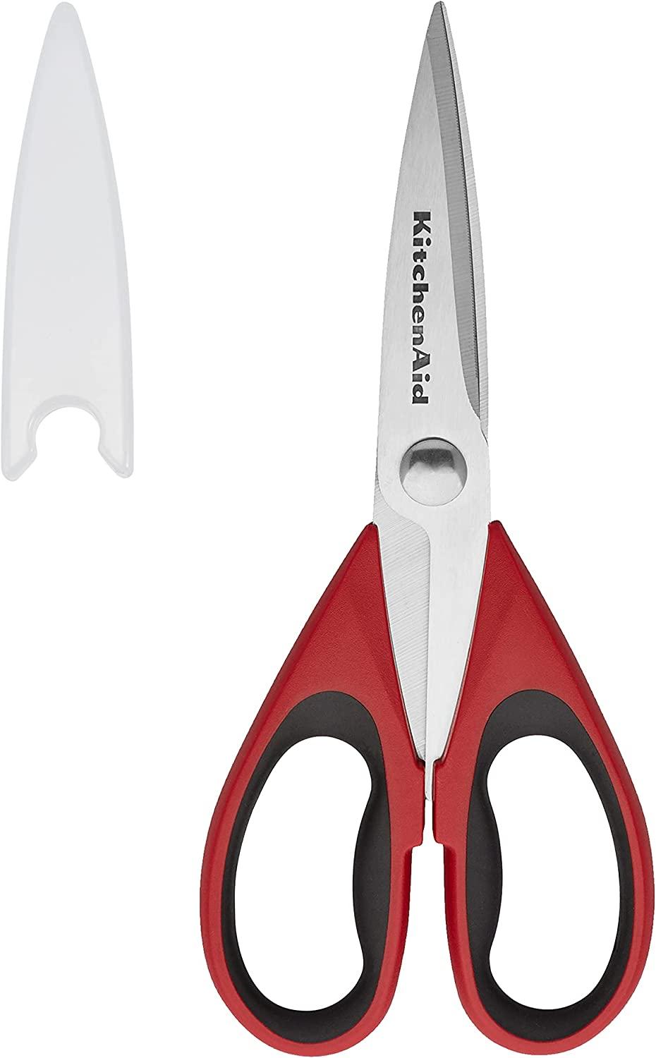 KitchenAid All Purpose Shears with Protective Sheath, 8.72-Inch, Red