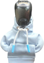 Car Shift Knob Hoodie, Funny Gear Shift Knob Shirt Sweater, Winter Warm Shift Knob Cover Sweater Shirt, Automotive Interior Novelty Accessories Decorations, Universal Fit Knob Cover Gift (White)
