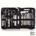 Nail Clipper Set 11/26pcs Set Manicure Set  Anti Splash Fingernail Cutter  Steel Nail Scissor Cuticle Tools