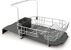 KitchenAid Satin Wire Expandable Dish Rack, 23.18-Inch, Gray
