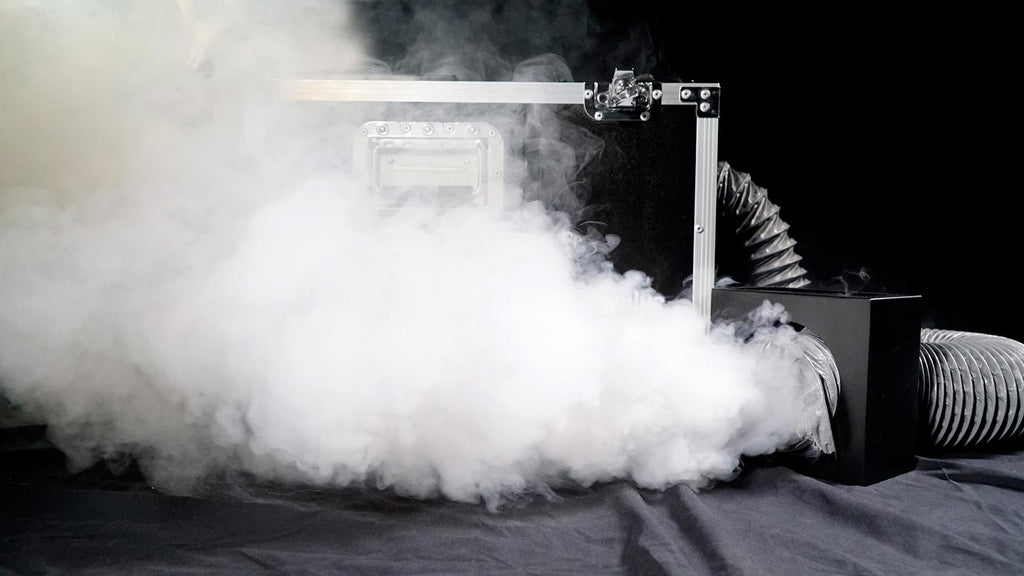 Chauvet DJ CUMULUS Commercial Fog Machine Fogger+Case+(3) White Wireless Lights