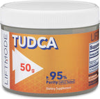 LiftMode TUDCA Sodium (Tauroursodeoxycholic Acid, Taurine-UDCA) Powder Supplement - for Liver Support & Gut Health - Fat Burner - Vegetarian, Vegan, Non-GMO, Gluten Free - 50 Grams (100 Servings)