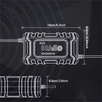 1pCar Battery Charger 12V 6A Smart Battery Trickle Charger Automatic Battery Maintainer Desulfator For Car Moto Lawn Mower Marine Lead Acid Batteries