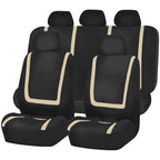 Car Seat Covers Full Set, Polyester Gray Purple Black Blue Red Purple Car Seat Cushion Universal Car Seat Protector Car Decoration Airbag Safe