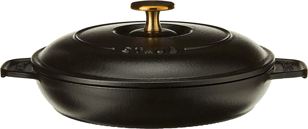 Staub Cast Iron 7.9-inch Round Covered Baking Dish - Matte Black, Made in France