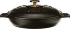 Staub Cast Iron 7.9-inch Round Covered Baking Dish - Matte Black, Made in France
