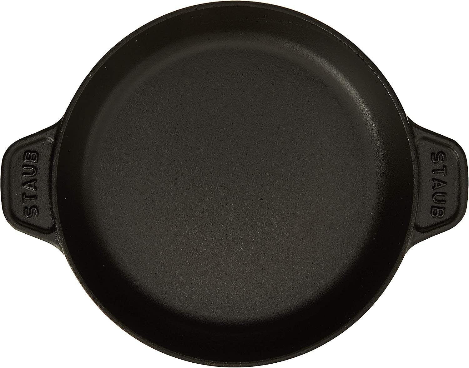 Staub Cast Iron 7.9-inch Round Covered Baking Dish - Matte Black, Made in France