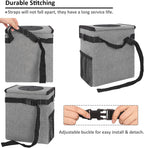 Vankor Cute Leak Proof Trash Can, Trash Bag Bin, Hanging Waterproof Automotive Garbage Cans For Vehicles, Car, Grey