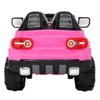 2023 Newest Electric Cars for Kids, Kids Electric Ride-On Truck, 3 Speeds Remote Control Car with LED Lights for Boys Girls Christmas Gifts to Ride on Pavement Grass Mud Gravel and Hills, Pink, Q8016