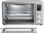 Galanz GTH12A09S2EWAC18 Digital Toaster Oven with Air Fry 1800W/0.9 Cu.Ft, 8 Pre-set CooFunctions, LED Display, Interior Light, 150F – 450F, 25L,  Steel