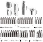 SHYPT Screwdriver 100 in 1 Set Precision 1/4 Inch Slotted Phillips Hex Screw Nuts Bits Ratchet Handle Multifunction Hand Tool Kit