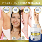 Advanced Clinicals Retinol Body Lotion Moisturizer Face Lotion &amp; Body Cream | Crepey Skin Care Treatment | Fragrance Free Retinol Cream Targets Look Of Crepe Skin, Wrinkles, Sagging Skin, Large 16 Oz