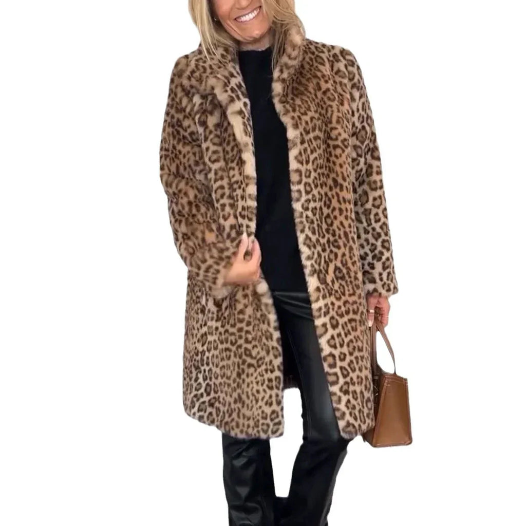 FURIA | Manteau Léopard Stylé