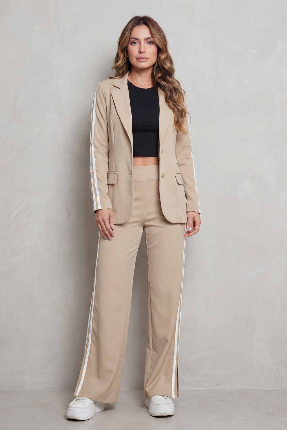 Ishie – Stripe detail – Sporty elegance set