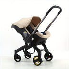 Effortless Baby Strolling, 4-in-1 Foldable Stroller For Use In Shopping Malls, Supermarkets, And Outdoors,  Thanksgiving, Christmas, Year Gift