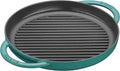 Staub Cast Iron 10-inch Pure Grill - Turquoise, Made in France