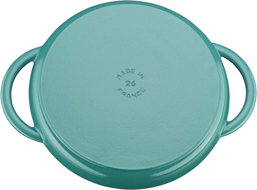 Staub Cast Iron 10-inch Pure Grill - Turquoise, Made in France