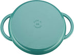 Staub Cast Iron 10-inch Pure Grill - Turquoise, Made in France