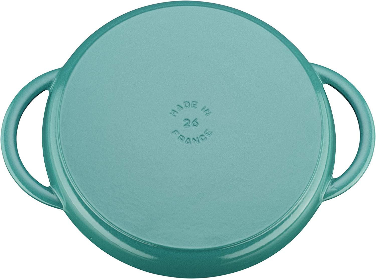 Staub Cast Iron 10-inch Pure Grill - Turquoise, Made in France