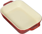 STAUB Ceramics Rectangular Baking Dish, 10.5x7.5-inch, Cherry