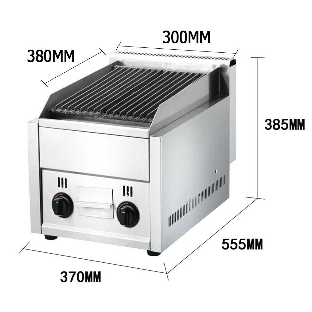 Commercial Gas BBQ Grill  Steel BBQ Barbecue Char Broiler 2800Pa new