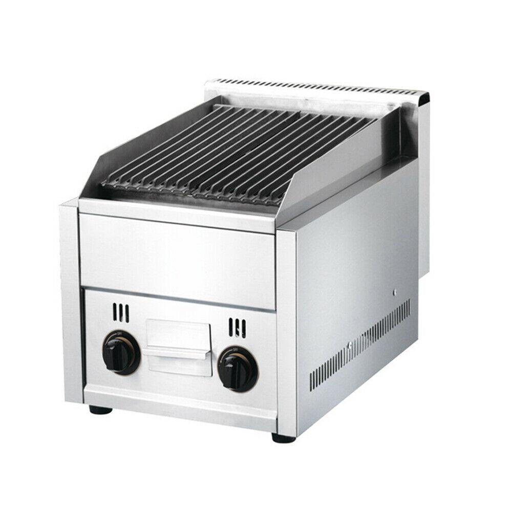 Commercial 2 Burner Gas Pizza Grill  Steel LPG Steak Beefer Gas Grill