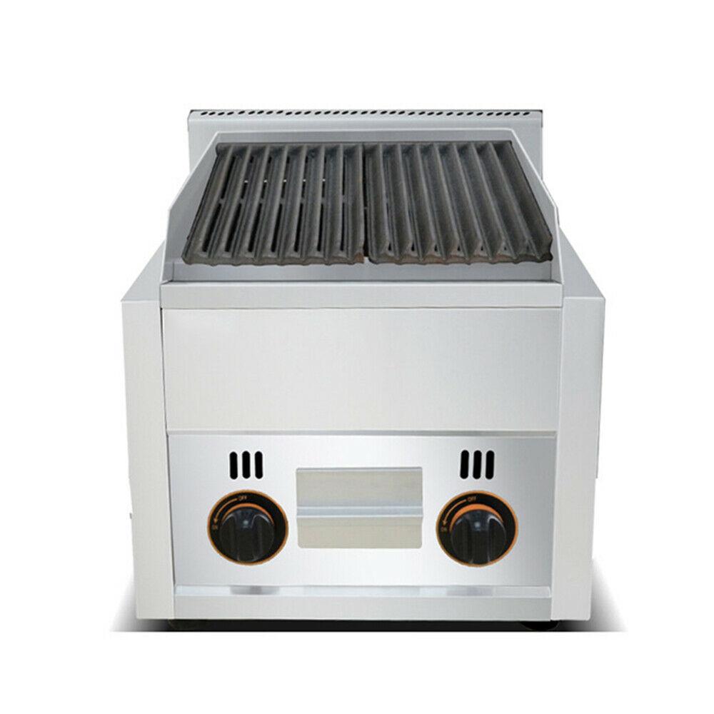 Commercial 2 Burner Gas Pizza Grill  Steel LPG Steak Beefer Gas Grill