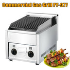 Commercial 2 Burner Gas Pizza Grill  Steel LPG Steak Beefer Gas Grill
