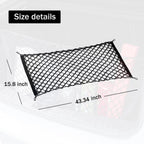 Amiss 2 Packs Cargo Net Stretchable. Adjustable Elastic Trunk Storage Net with Hook for SUVs, Cars and Trucks, Car Exterior Accessories (43.3x15.8 Inch)