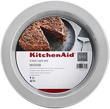 KitchenAid KE956OSNSA Nonstick Round Cake Pan, 9-Inch, Silver
