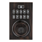 Z-Wave SmartCode 914 Contemporary Single Cylinder Venetian Bronze Electronic Deadbolt Featuring SmartKey Security