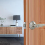Olympic  Steel Keyed Entry Door Lever Lock
