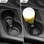 8sanlione Car Cup Coaster, 4Pcs 2.75 Inch Auto Cup Holder Insert Coasters, Non-Slip Waterproof Embedded Drink Mat, Automotive Interior Accessories for Men and Women (D Black/4PCS)