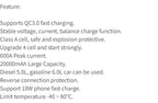 12V 200A Car Jump Starter, Portable Power Bank Starting Device, Diesel Petrol Powered 8000mAh Power Charger For Car Battery Booster