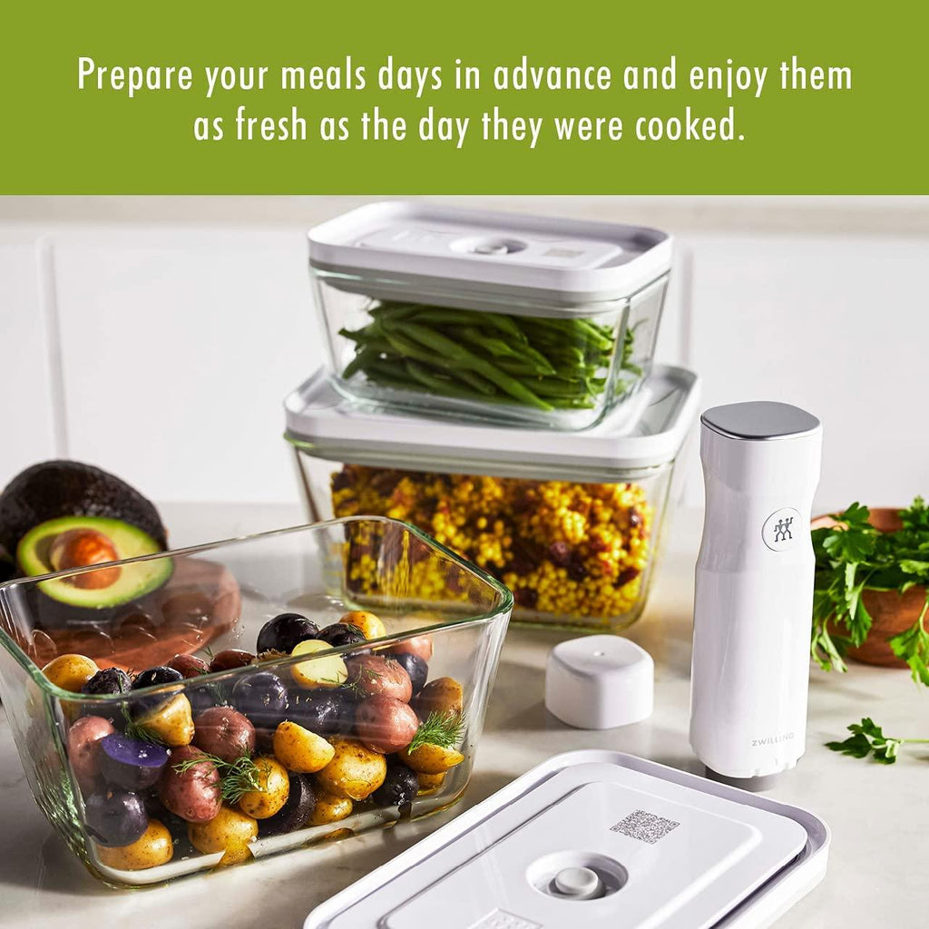 ZWILLING Fresh & Save Glass Large Airtight Food Storage Container, Meal Prep Container, Food Saver