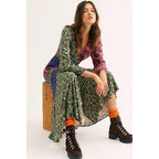 bohemian midi dress