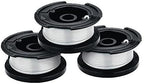 BLACK+DECKER 3-in-1 Lawn Mower, String Trimmer and Edger, 12-Inch with Trimmer Line, 30-Foot, 0.065-Inch, 3-Pack (MTC220 & AF-100-32P)