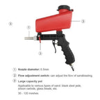 90psi Adjustable Sandblasting Gun, Portable Gravity Pneumatic  Adjustable Small Air Blasting Derusting Sandblasting Spr