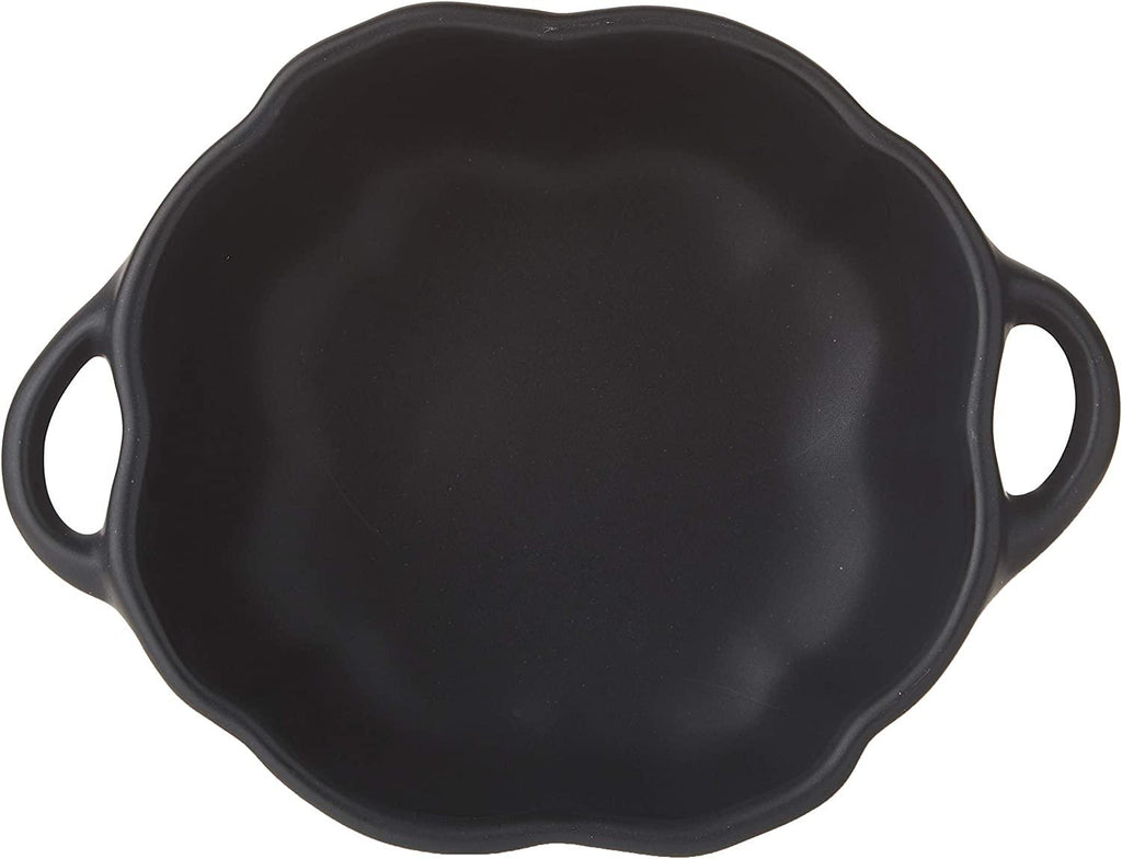 STAUB Ceramic Pumpkin Dish, .5 Qt, 16-oz, Matte Black, Oven Safe