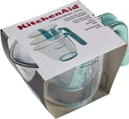 KitchenAid KO298OSAQA Gourmet Measuring Jugs, Set of 3, Aqua Sky