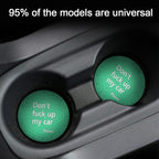8sanlione Car Cup Coaster, 4Pcs 2.75 Inch Auto Cup Holder Insert Coasters, Anti-Slip Waterproof Embedded Drink Mat, Automotive Interior Accessories for Men and Women (D Light Green/4PCS)